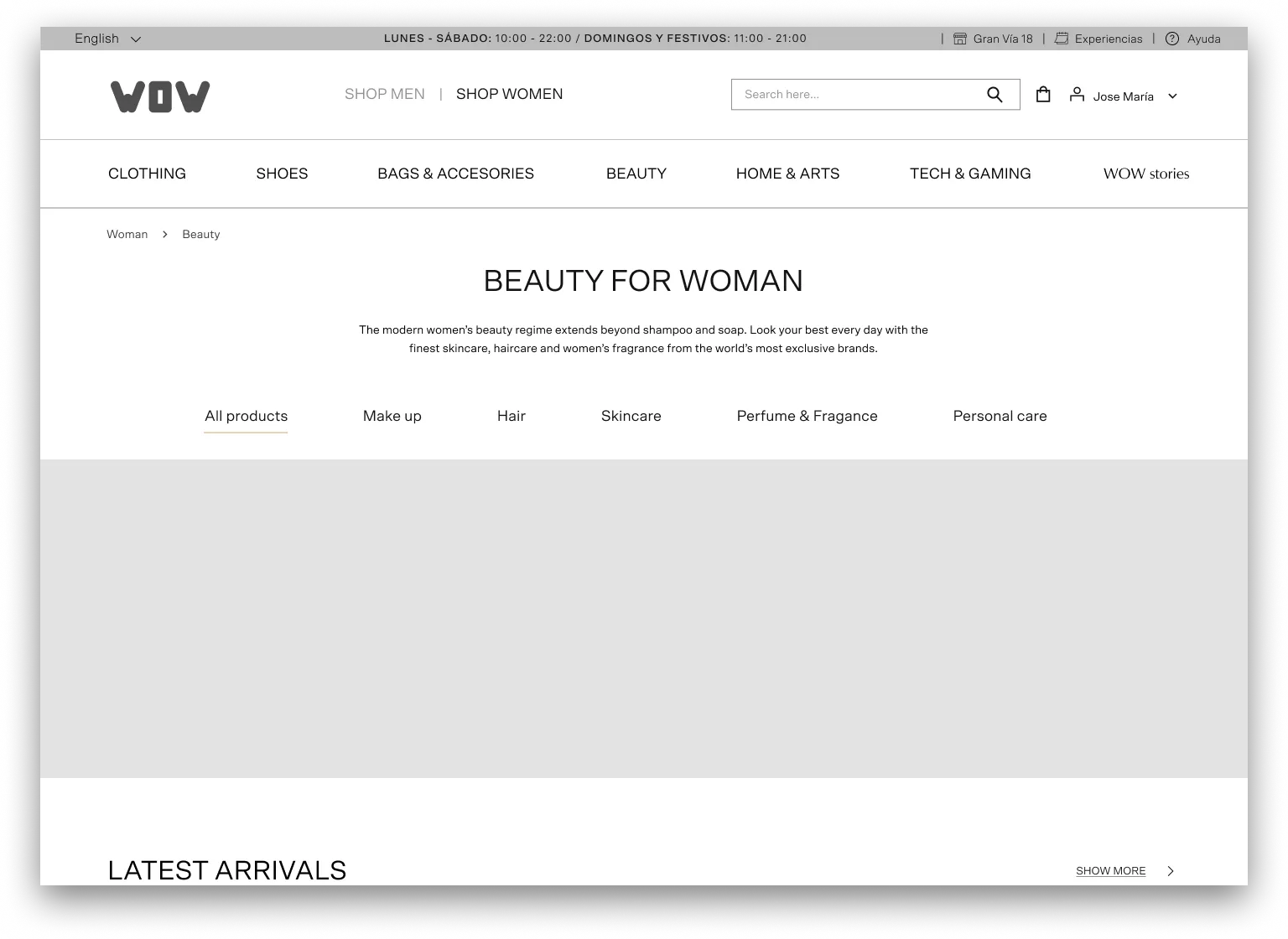 Desktop – Category Home